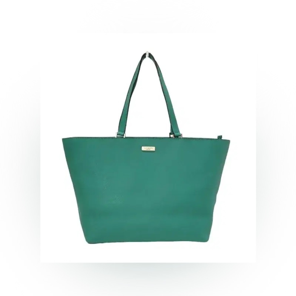 Kate Spade Bleecker Large Zip-Top Tote Teal Green Colour